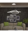 60x60cm 48W LED Pendelleuchte, dimmbar - 5150lm, Weiß, Aluminium, IP20 Innenbereich