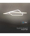 60x60cm 48W LED Pendelleuchte, dimmbar - 5150lm, Weiß, Aluminium, IP20 Innenbereich