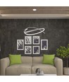 48W LED-Pendelleuchte, weißes Ring-Design - Dimmbar, 5150lm, IP20, höhenverstellbar 80-120cm