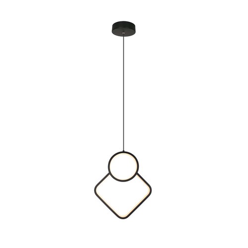 12W Designer-Pendelleuchte Metall - L280 x H1800mm, 1300lm, inkl. Leuchtmittel