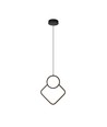 12W Designer-Pendelleuchte Metall - L280 x H1800mm, 1300lm, inkl. Leuchtmittel