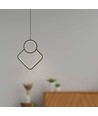12W Designer-Pendelleuchte Metall - L280 x H1800mm, 1300lm, inkl. Leuchtmittel