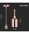 V-Tac Lampenfassung - Roségold, E27