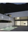 4W quadratische LED Wandleuchte - IP65, weiß, 3000K, 428lm