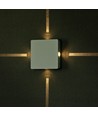 4W quadratische LED Wandleuchte - IP65, weiß, 4000K, 428lm