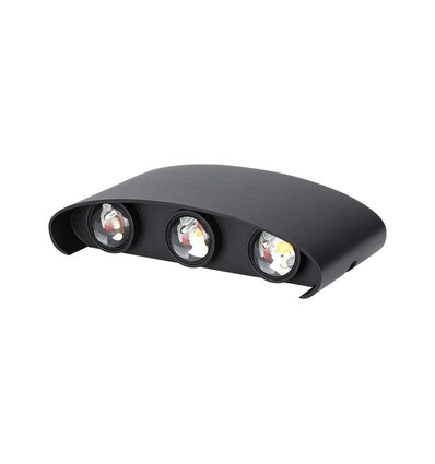 6W Wandleuchte - LED, 4000K, Sandgestrahlt