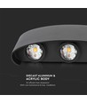 6W Wandleuchte - LED, 4000K, Sandgestrahlt
