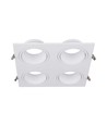 GU10 Deckenstrahler mit 4 Köpfen - 175 x 175 mm, weiß, ohne Leuchtmittel