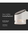 1W Solar Wandleuchte mit Sensor - 3000K, IP54, Bewegungsmelder, warmweiß