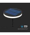 2W Solar LED Spot mit Erdspieß - IP54, 3000K, schwarz, 1.8W Solarpanel, inkl. Batterie