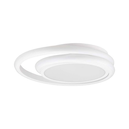 38W LED Designer Deckenleuchte, weiß - Doppelring, Ø45cm, 4050lm, 4000K, IP20