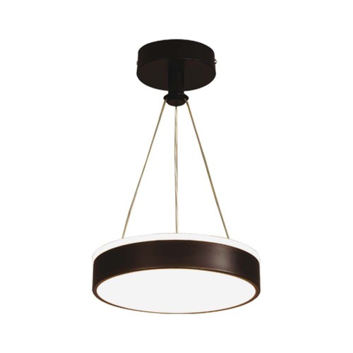12W Designer Pendelleuchte - Ø24cm, 1280lm, schwarz, 4000K, IP20 Innenbereich