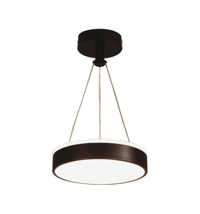 12W Designer Pendelleuchte - Ø24cm, 1280lm, schwarz, 4000K, IP20 Innenbereich