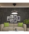 12W Designer Pendelleuchte - Ø24cm, 1280lm, schwarz, 4000K, IP20 Innenbereich