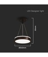 12W Designer Pendelleuchte - Ø24cm, 1280lm, schwarz, 4000K, IP20 Innenbereich