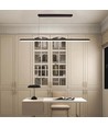23W LED Designer Pendelleuchte / Kronleuchter - 2130lm, schwarz, rechteckig, 123x110cm, 4000K, IP20