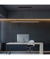 23W LED Designer Pendelleuchte / Kronleuchter - 2130lm, schwarz, rechteckig, 123x110cm, 4000K, IP20