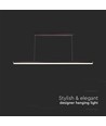 23W LED Designer Pendelleuchte / Kronleuchter - 2130lm, schwarz, rechteckig, 123x110cm, 4000K, IP20