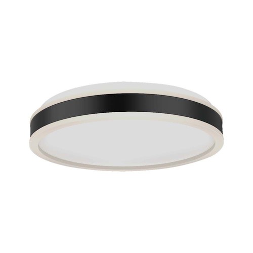 24W LED Designer Deckenleuchte - Ø45cm, 2500lm, schwarz, rund, 4000K, IP20
