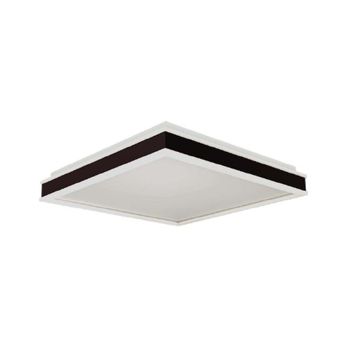 24W Quadratische LED Designer Deckenleuchte - 2450lm, 45x45cm, schwarzer Rand, 4000K, IP20
