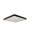 24W Quadratische LED Designer Deckenleuchte - 2450lm, 45x45cm, schwarzer Rand, 4000K, IP20