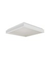 24W LED Designer Deckenleuchte, quadratisch - 400x400mm, 2450lm, weißer Rand, 4000K, IP20 Innenbereich