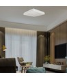24W LED Designer Deckenleuchte, quadratisch - 400x400mm, 2450lm, weißer Rand, 4000K, IP20 Innenbereich