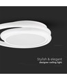 24W LED Designer Deckenleuchte - Ø30cm, 105lm/W, weiß, rund, 4000K, inkl. Leuchtmittel