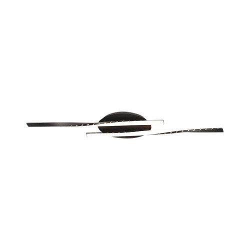 12W LED Designer Deckenleuchte - 105lm/W, 94,5cm, schwarzes Finish, warmweiß, 3000K
