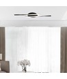 12W LED Designer Deckenleuchte - 105lm/W, 94,5cm, schwarzes Finish, warmweiß, 3000K