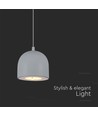 LED Hängeleuchte Ø100 3000K Hellgrau, Gehäuse