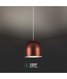 8,5W LED Designer Pendelleuchte - Ø100mm, braun, 3000K, 850lm, IP20