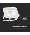 10W LED Flutlichtstrahler, weiß - Samsung LED chip, IP65, ultra-flaches Design, 3000K, Außenbereich