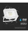 10W LED Flutlichtstrahler, weiß - Samsung LED chip, IP65, ultra-flaches Design, 3000K, Außenbereich