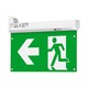 Notbeleuchtung 4in1 Aufhängung - EXIT Schild, Selbsttest-Taste, Wand-/Decken-/Drahtaufhängung, 6000K
