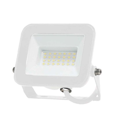 20W Fluter - Samsung Chip, 3000K, weißes Gehäuse, weißes Glas