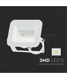 20W Fluter - Samsung Chip, 3000K, weißes Gehäuse, weißes Glas