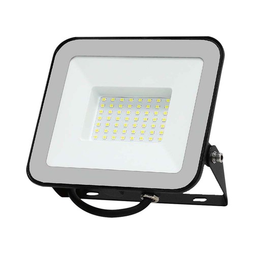 50W LED Flutlicht mit Samsung Chip - 100lm/W, IP65, graues Gehäuse, 6500K, Außenbereich