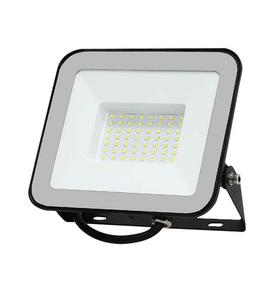 50W LED Flutlicht mit Samsung Chip - 100lm/W, IP65, graues Gehäuse, 6500K, Außenbereich