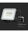 50W LED Flutlicht mit Samsung Chip - 100lm/W, IP65, graues Gehäuse, 6500K, Außenbereich