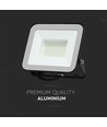 50W LED Flutlicht mit Samsung Chip - 100lm/W, IP65, graues Gehäuse, 6500K, Außenbereich