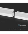 120cm 40W LED Lichtleiste - 107lm/W, weiß, koppelbar, IK08, 4000K