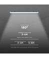 120cm 36W wasserdichte komplette LED Wannenleuchte mit Sensor - 120lm/W, IP65, 6500K, kaltweiß