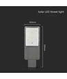 30W Solar LED Straßenleuchte - Bridgelux Chip, 3000lm, IP65, inkl. Solarpanel und Sensor