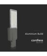 30W Solar LED Straßenleuchte - Bridgelux Chip, 3000lm, IP65, inkl. Solarpanel und Sensor
