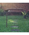 2W LED Solar Gartenstrahler mit Erdspieß - IP65, 3-in-1 CCT, schwarz, Bewegungsmelder, Aluminiumfuß