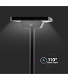 2W LED Solar Gartenstrahler mit Erdspieß - IP65, 3-in-1 CCT, schwarz, Bewegungsmelder, Aluminiumfuß