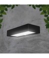 6W LED Solar Wandleuchte mit Sensor - 900lm, IP65, schwarz, 4000K, inkl. Batterie