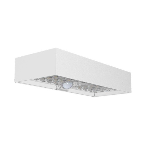 6W LED Solar-Wandleuchte mit Sensor - 900lm, IP65, weiß, 4000K, inkl. Akku