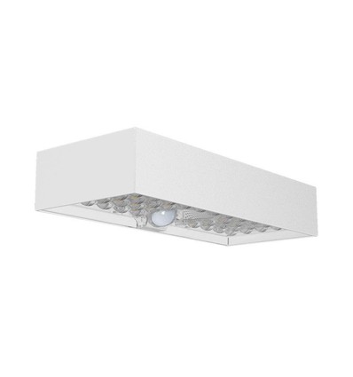 6W LED Solar-Wandleuchte mit Sensor - 900lm, IP65, weiß, 4000K, inkl. Akku